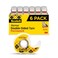 Scotch Double Sided Tape with Tape Dispenser, Office and School Supplies for Arts and Crafts, Alternative to Scrapbooking Tape, 0.75 in. x 500 in., 6 Tape Rolls with 6 Tape Dispensers