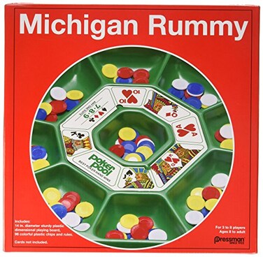 Pressman Michigan Rummy The Perfect Blend of Rummy and Poker for an Entirely New Game Experience, 5