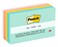 Post-it Notes, 3 in x 5 in, 5 Sticky Note Pads, 100 Sheets per Pad, Beachside Caf&eacute; Collection, School Supplies and Office Products