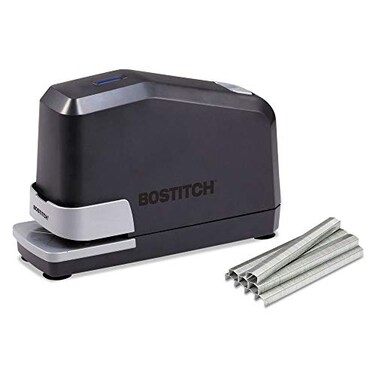 Bostitch Office Impulse Heavy Duty Electric Stapler Value Pack, 45 Sheet Capacity, Includes 5,000 Staples &amp; Staple Remover, No-Jam, Faster Stapling, Black