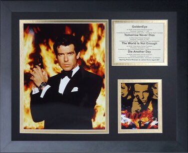 Legends Never Die "James Bond Pierce Brosnan Framed Photo Collage, 11 x 14-Inch, (16127U)