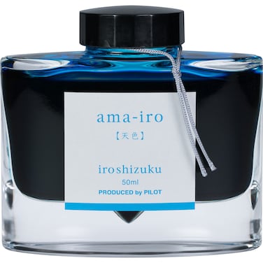 PILOT Iroshizuku Bottled Fountain Pen Ink, Ama-Iro, (Light Blue) 50ml Bottle (69226)
