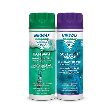 Nikwax Softshell Cleaning &amp; Waterproofing Duo-Pack , 20 oz. / 600ml