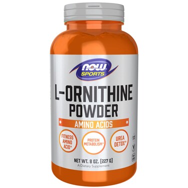 NOW Foods Sports Nutrition, L- Ornithine Powder, Protein Metabolism* and Urea Detox*, Amino Acids, 8-Ounce