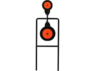 BIRCHWOOD CASEY World of Targets Easy-to-Use Durable Steel Spinner Target with High Visibility Target Spots for Maintenance-Free Rifle/Handgun Shooting