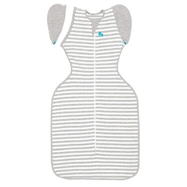 Love to Dream Swaddle UP Transition Bag, Patented Zip-Off Wings, Gently Help Baby Safely Transition from Being Swaddled to arms Free Before Rolling Over, Gray, Large, 19-24 lbs