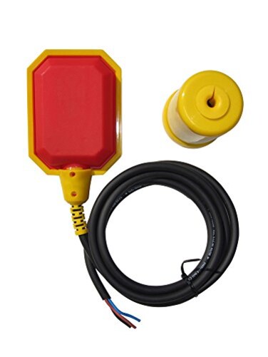 Float Switch for Sump Pump - 6-Foot Water Level Sensor with Honeywell Microswitch and Adjustable Tether Length for Ground Water Bilge Pump and Water Tank &ndash; Non-Corrosive PP Casing, Rated to 13 Amps