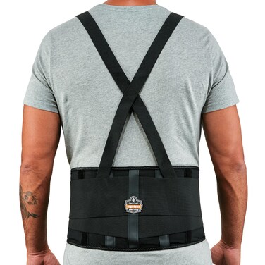 Ergodyne ProFlex 100 Back Support Brace, 8" Spandex Belt, Adjustable, Removeable Straps