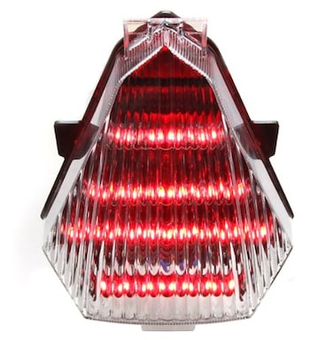Integrated Sequential LED Tail Lights Clear for 2008-2016 Yamaha YZF R6