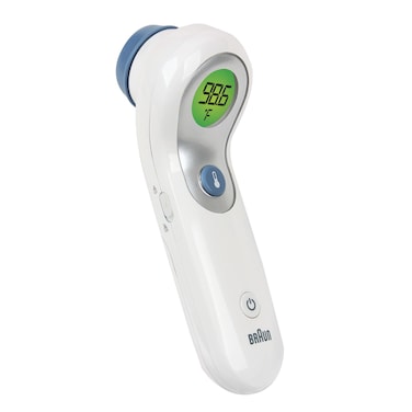 Braun No Touch and Forehead Thermometer - Touchless Thermometer for Adults, Babies, Toddlers and Kids, Color-Coded Fever Guidance, Fast, Reliable, and Accurate Results, FSA and HSA Eligible