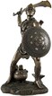Veronese Design 9 1/2 Inch Oggun God of Iron Hunting Politics and War Resin Sculpture Bronze Finish