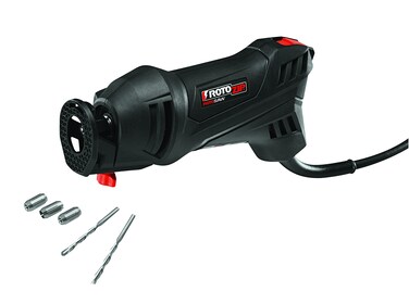 Rotozip SS355-10 5.5 Amp High Performance Spiral Saw Tool Kit with (3) Collects and (2) Bits, Compact &amp; Lightweight - Ideal for Plunge Cuts, Freehand Cuts, and Cut-Outs