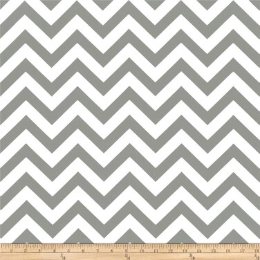 Premier Prints Indoor/Outdoor Zig Zag Grey, Fabric by the Yard