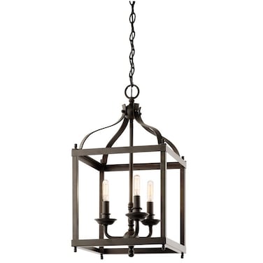 KICHLER Larkin 22.25" 3 Light Pendant in Olde Bronze&reg;