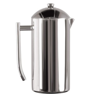 Frieling Double-Walled Stainless-Steel French Press Coffee Maker - Polished, 44-Ounce - Extra Large French Press for Commercial Use