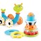 Yookidoo Musical Crawl 'N' Go Snail Toy with Stacker - Promotes Baby's Crawling and Walking. Rolls and Spins Its Shell As It Moves.