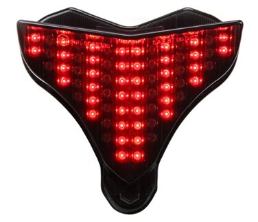 Integrated Sequential LED Tail Lights Smoked Lens for 2009-2014 Yamaha YZF R1
