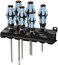 Wera 05032060001 Kraftform Stainless 3334/6 Stainless Steel Slotted/Phillips Screwdriver Set and Rack, 6-Piece,MULTI,Slotted: 6.5x150mm, 3x80mm, 4x100mm, 5.5x125mm. Phillips: PH1x80mm, PH2x100mm