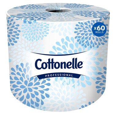 Cottonelle Professional Standard Roll Bulk Toilet Paper (17713), 2-Ply, White (60 Rolls of 451 Sheets, 27,060 Sheet Total)