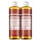 Dr. Bronner's - Pure-Castile Liquid Soap (Eucalyptus, 16 ounce, 2-Pack) - Made with Organic Oils, 18-in-1 Uses: Face, Body, Hair, Laundry, Pets and Dishes, Concentrated, Vegan, Non-GMO