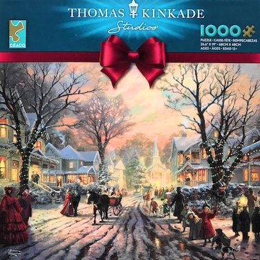 Thomas Kinkade Painter of Light A Victorian Christmas Carol 1000 Piece Jigsaw Puzzle Made in USA