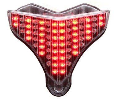 Integrated Sequential LED Tail Lights Clear Lens for 2009-2014 Yamaha YZF R1