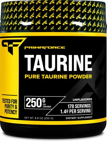 PrimaForce Taurine Powder, 250 Grams - Non-GMO &amp; Gluten Free Supplement