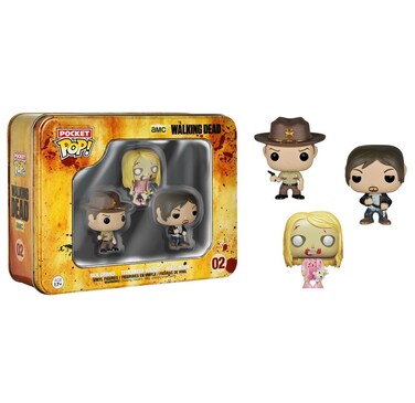 Funko The Walking Dead Pocket Pop! Mini Vinyl Figure Tin (3-Pack)