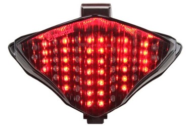 Integrated Sequential LED Tail Lights Smoke Lens for 2004-2006 Yamaha YZF R1