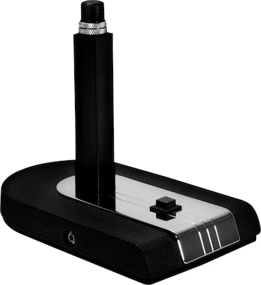 Heil Sound CB-1 PTT Polished-Chrome Microphone Base Stand with Push-to-talk Button