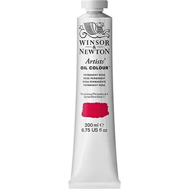 Winsor &amp; Newton Artists' Oil Color, 200ml (6.75 oz) Tube, Permanent Rose