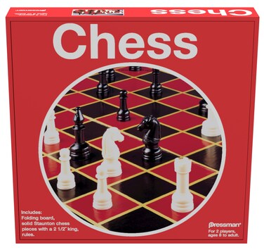 Pressman Toy Chess in Box, Red, 5