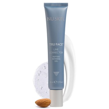 NuSkin Tru Face Line Corrector   Wrinkle Reducing Peptides   Aging for Fine Lines   Targets Mouth Lines &amp; Forehead Wrinkles for Youthful, Smooth Skin   Put on before makeup &amp; Face Wash   1 Pack