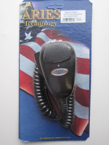 ARIES Premium Series 4-PIN Power Microphone for Cobra Uniden Galaxy