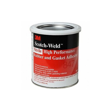 3M Nitrile High Performance Rubber and Gasket Adhesive 847, Brown