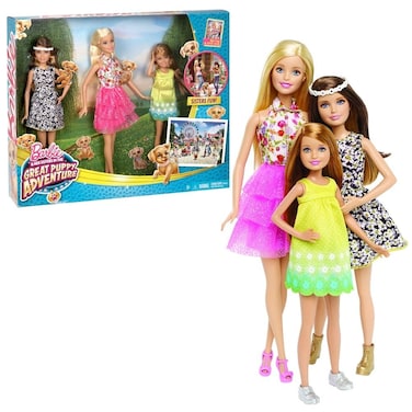 Barbie and Her Sisters in The Great Puppy Adventure Doll (3-Pack)