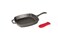Lodge L8SGP3ASHH41B Cast Iron Square Grill Pan with Red Silicone Hot Handle Holder, Pre-Seasoned, 10.5-inch