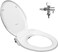 GenieBidet Elongated Bidet Toilet Seat   Fits Your Current Toilet Seat - No Wiring &amp; Easy Install   Self Cleaning Dual Nozzles, Rear &amp; Feminine Cleaning   Hybrid T included