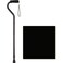 NOVA Medical Products Folding Walking Cane with Soft Grip Handle and Carry Strap, Foldable and Adjustable Travel Cane with Offset Comfort Handle, Black (3060BK)