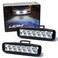 iJDMTOY 18W High Power 6-LED Daytime Running Light Kit, Universal Fit Compatible with Most Car, Truck, SUV, etc