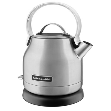 KitchenAid KEK1222SX 1.25-Liter Electric Kettle - Brushed Stainless Steel,Small
