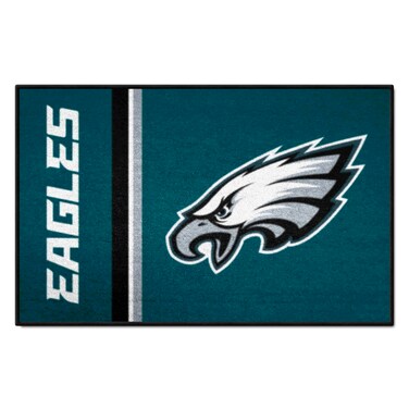 FANMATS 8246 NFL - Philadelphia Eagles Starter Mat - Uniform   Green   19"x30"   Eagle Head Primary Logo &amp; Wordmark