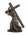 Veronese Design 12 Inch Jesus on The Way to Calvary Cold Cast Resin Bronze Finished Statue Profound Religious Sculpture for Christian Devotion Home Decoration
