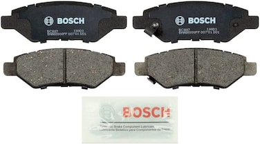 BOSCH BC1337 QuietCast Premium Ceramic Disc Brake Pad Set - Compatible with Select Cadillac CTS, SRX; Chevrolet Camaro; Saab 9-4X; REAR