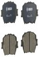 BOSCH BC908 QuietCast Premium Ceramic Disc Brake Pad Set - Compatible with Select Lexus GS300, IS250; Toyota Camry; FRONT