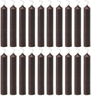 Biedermann &amp; Sons 20 Count Chime Candles, Brown