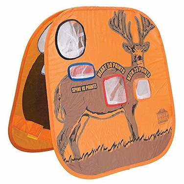 PARRIS CLASSIC QUALITY TOYS EST. 1936 - Double-Sided Pop-Up Target for Rubber Bullets - Weatherproof, Kid-Safe, Self-Standing,Indoor/Outdoor Play - 24x24 Inches - Portable Carry Case