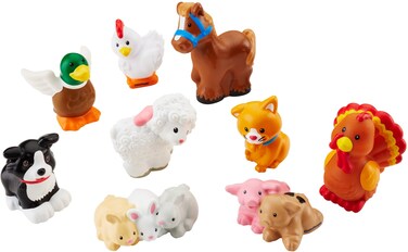 Fisher-Price Little People Farm Animal Friends with Baby Bunnies &amp; Piglets