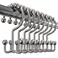 Utopia Bedding Double Glide Roller Shower Curtain Hooks, Double Sided Rings, Rust Proof Shower Curtain Hooks, Chrome