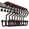 Utopia Bedding Double Glide Roller Shower Curtain Hooks, Double Sided Rings, Rust Proof Shower Curtain Hooks, Bronze